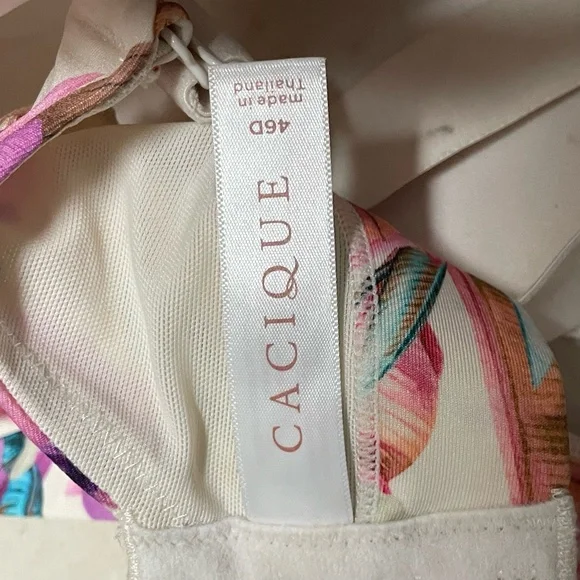 Cacique Women's Lightly Lined Full Coverage Bras (2) Size 46D - Picture 7 of 8